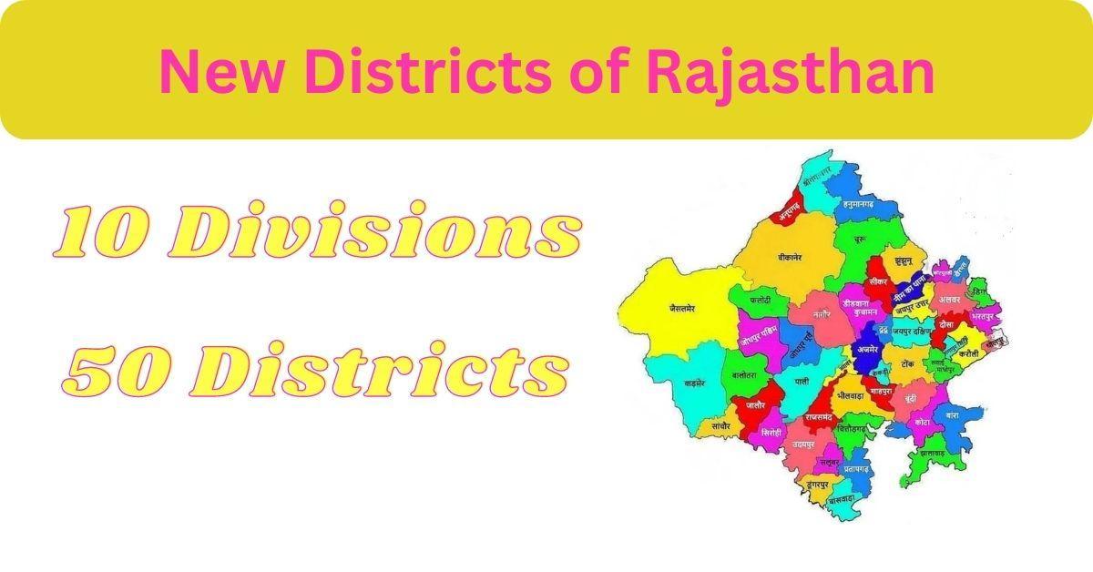 New Districts of Rajasthan
