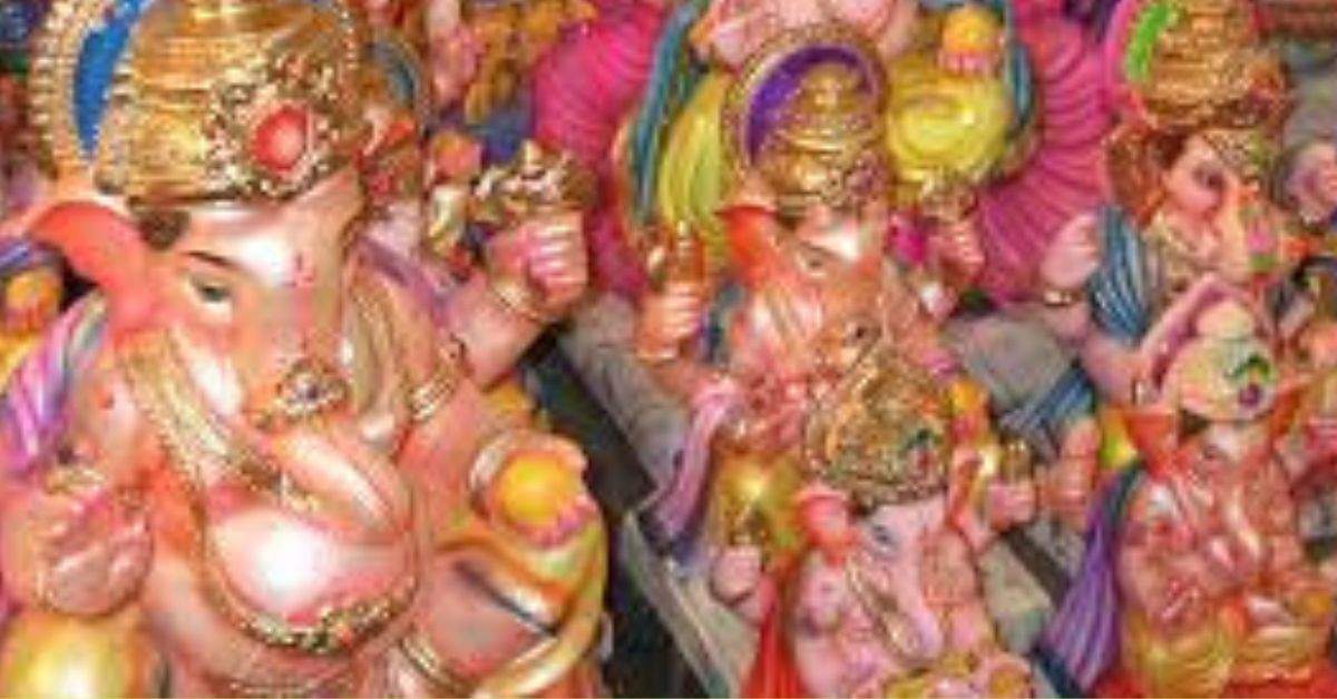 Method of making clay Ganesh idol