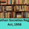 The Rajasthan Societies Registration Act, 1958 PDF